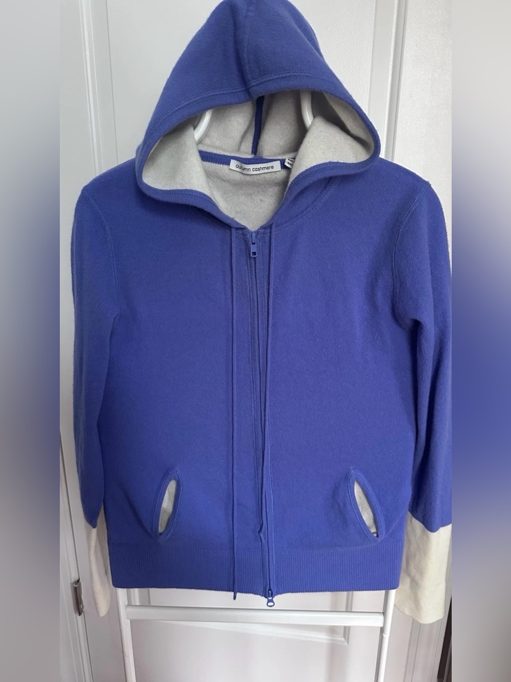 Autumn Cashmere Hoodie Full Zip Sweater Cardigan Women’s Size L